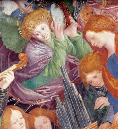 The Concert of Angels (detail) by Gaudenzio Ferrari
